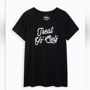 Classic Fit Crew Tee - Parks & Recreation Treat Yo' Self Black